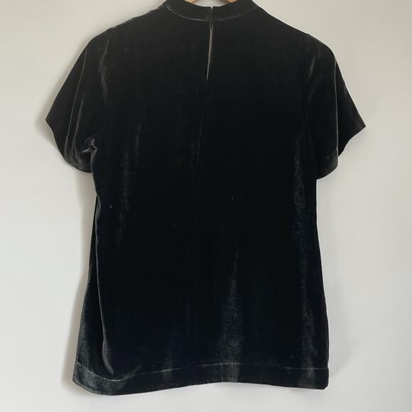 Madewell Green Velvet Choker Top Blouse Size XS - Picture 5 of 5